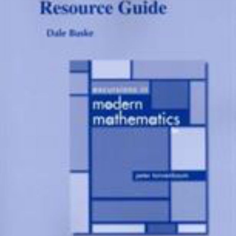 Student Resource Guide for Excursions in Modern Mathematics