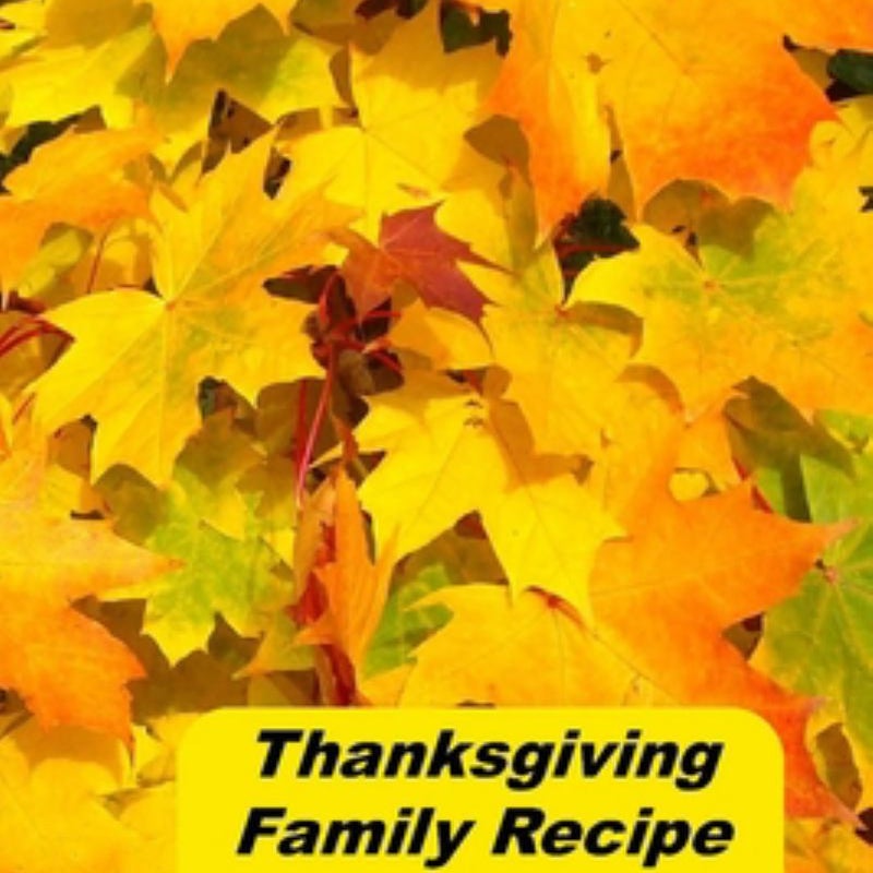 Thanksgiving Family Recipe Keepsake Journal