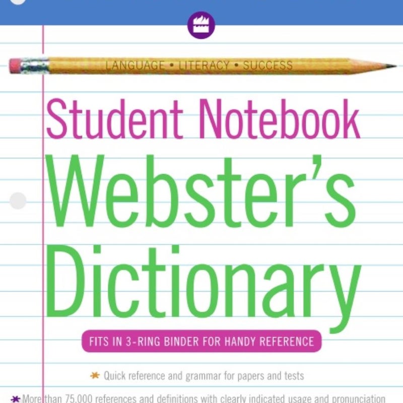 Harpercollins Student Notebook Webster's Dictionary